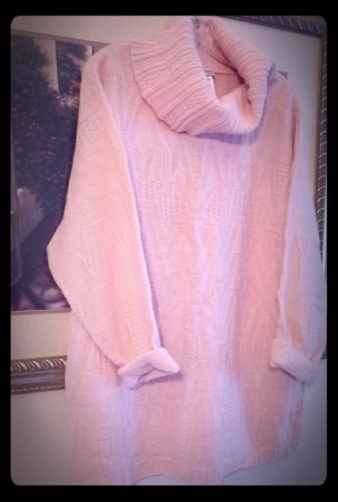 Pink Cowlneck Sweater
